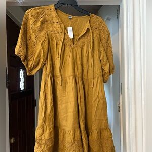 Old navy mustard dress size M